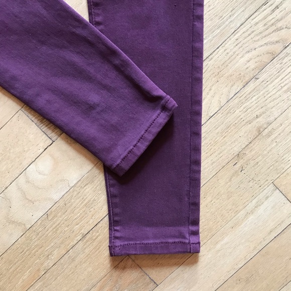 SO Jeggings NEW Womens XS Extra Small Maroon Super Stretch Skinny Mid Rise - Picture 9 of 12